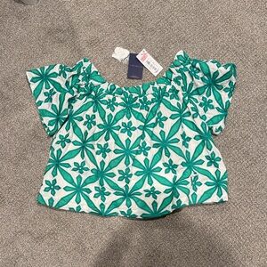 Skies Are Blue off the shoulder fully lined blouse